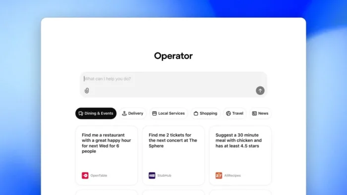ChatGPT Operator : L’agent IA d’OpenAI enfin disponible, mais critiques au lancement