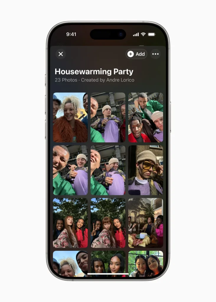 Apple lance « Apple Invites » : l’app pour organiser vos événements facilement ! 48 Apple Invites Shared Albums inli
