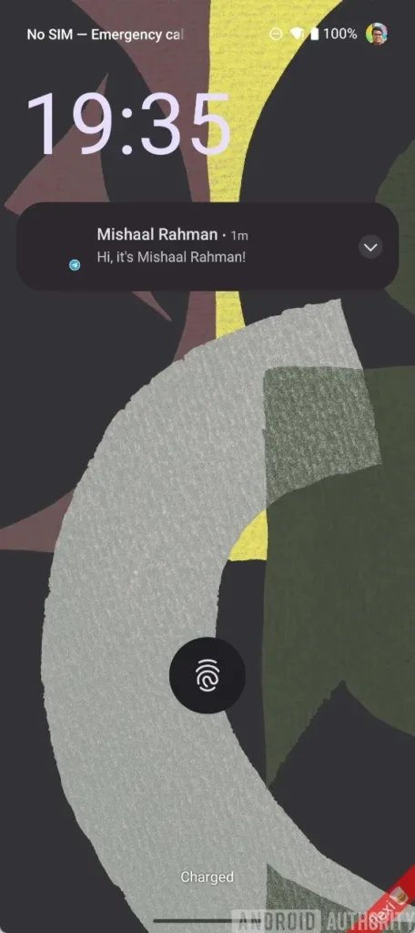 Android 16 : les notifications de l'écran de verrouillage en voie d'être révolutionnées ! 64 Full notification shown on lock