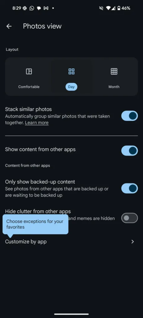 Google Photos : dites adieu aux captures d'écran et images WhatsApp dans votre galerie ! 47 Google Photos Hide Clutter.jpg