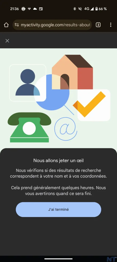 Google Resultats vous concernant 4