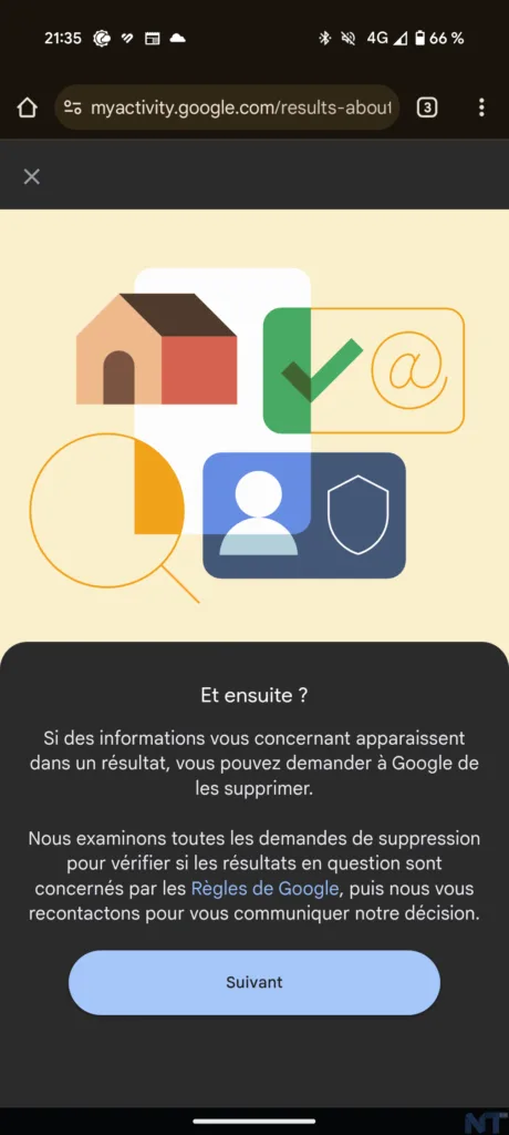 Google Resultats vous concernant 6
