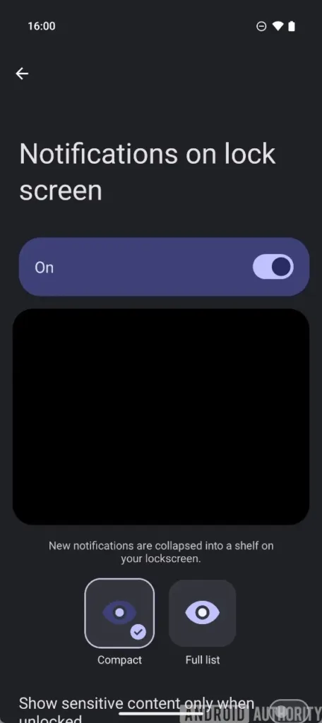 Android 16 : les notifications de l'écran de verrouillage en voie d'être révolutionnées ! 61 Notifications on lock screen set