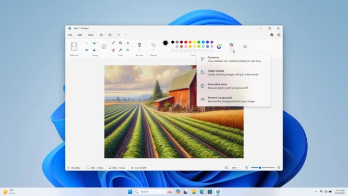 Paint dopé à l’IA : Microsoft intègre Copilot et révolutionne la création d’images !