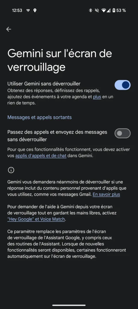 Gemini : l'IA de Google s'invite sur votre écran de verrouillage Android ! 66 Screenshot 20250204 125314