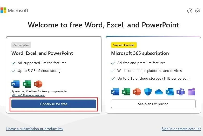 use ad supported microsoft offic