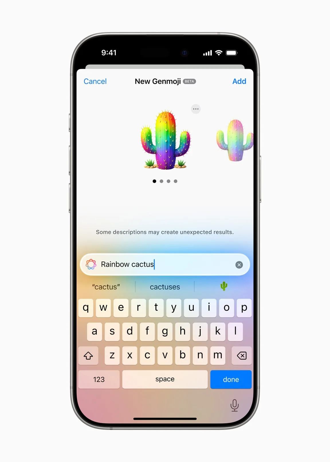 Apple Intelligence Genmoji 1 inl