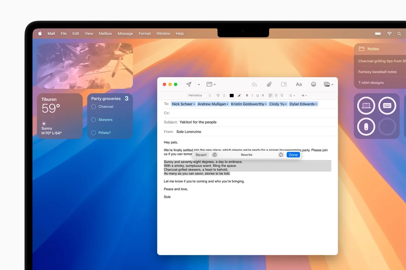 Apple Intelligence Writing Tools