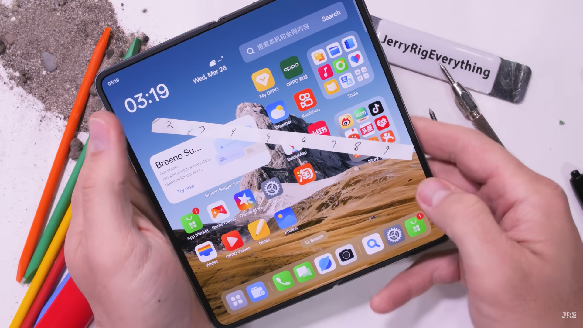 OPPO Find N5 : Le test de durabilité révèle les limites de l'écran pliable