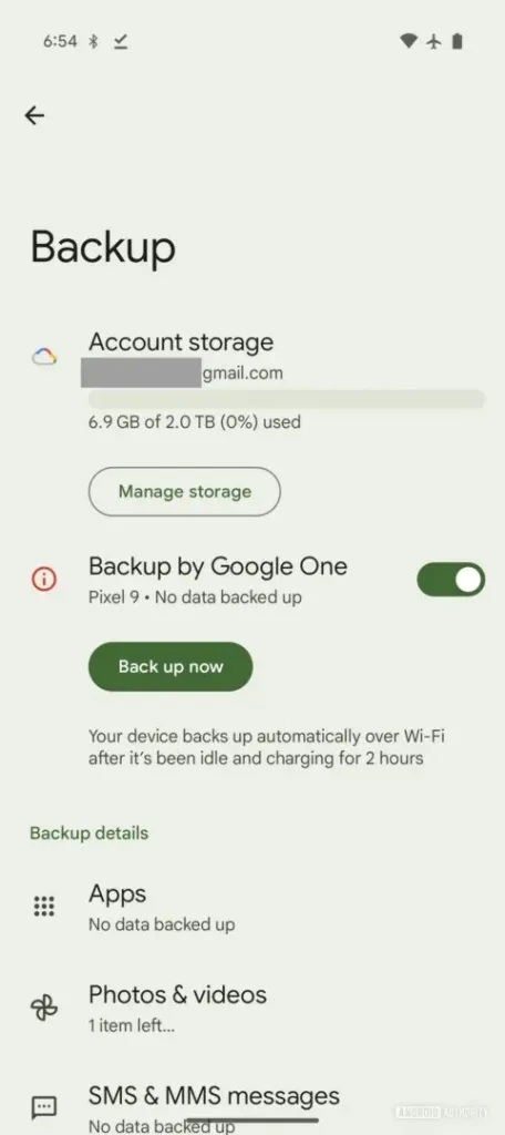 Android : Google revoit la page de sauvegarde et améliore le mode bureau pour Android 16 38 Google Play Services Current Dev