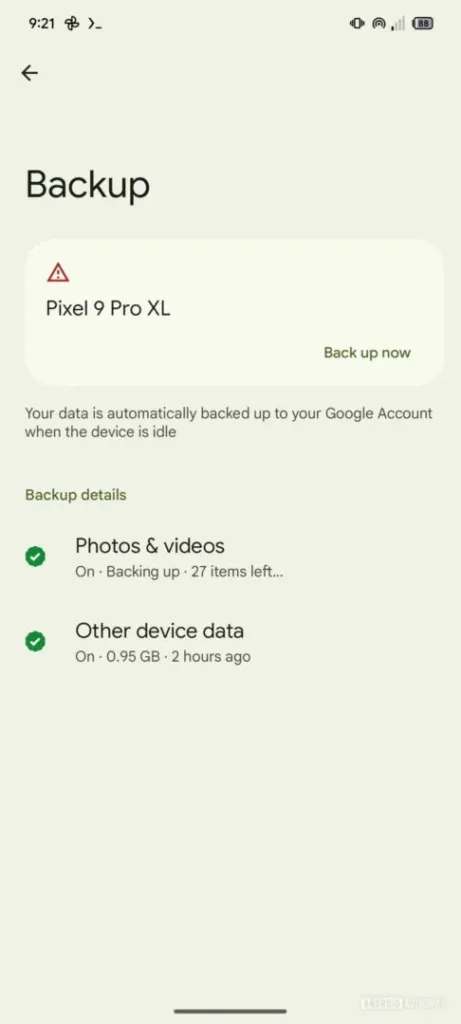 Android : Google revoit la page de sauvegarde et améliore le mode bureau pour Android 16 39 Google Play Services Upcoming De
