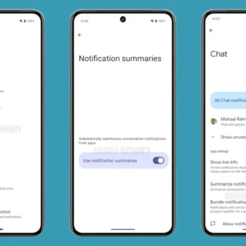 Notification summaries in Androi