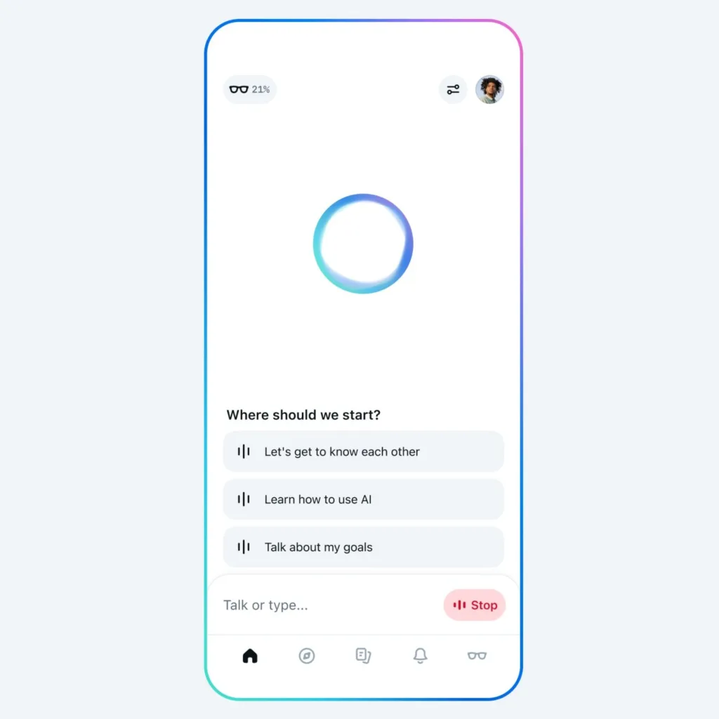 ChatGPT a de la concurrence : Meta lance son IA interactive Meta AI 52 01 HomeScreen