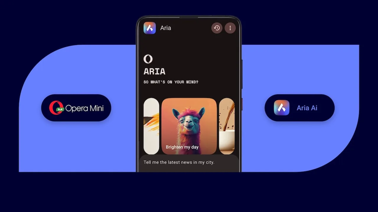 Opera Mini : L'IA Aria arrive pour booster votre navigation mobile