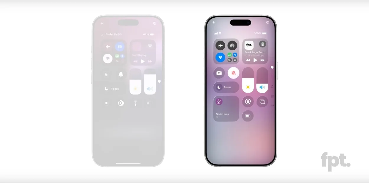 Control Center design iOS 19