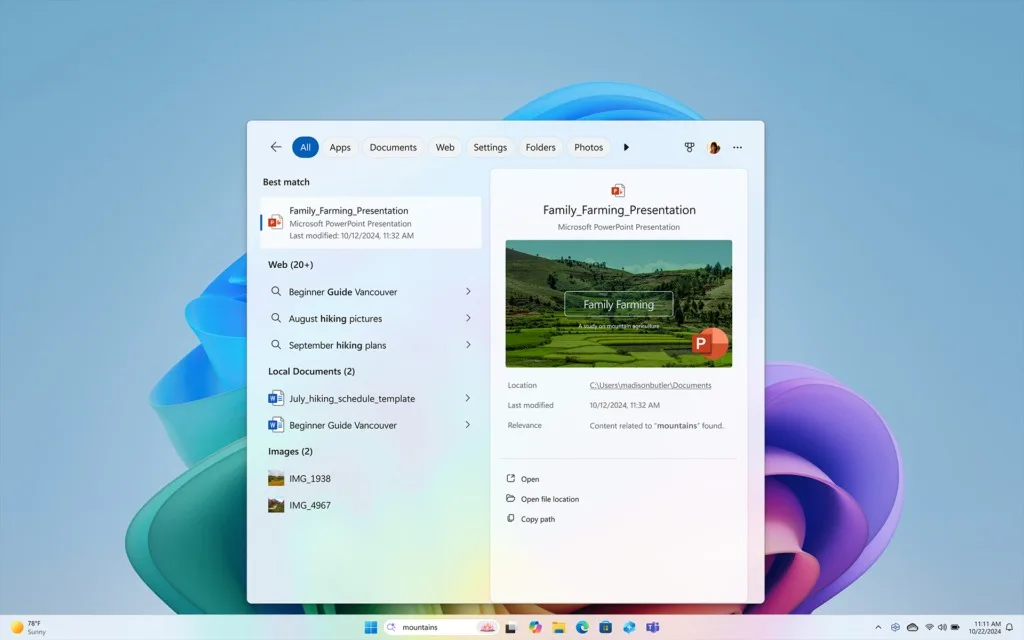 Improved Windows Search WE Blog