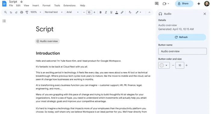 Google Docs se transforme en studio de podcast grâce à l’IA Gemini !