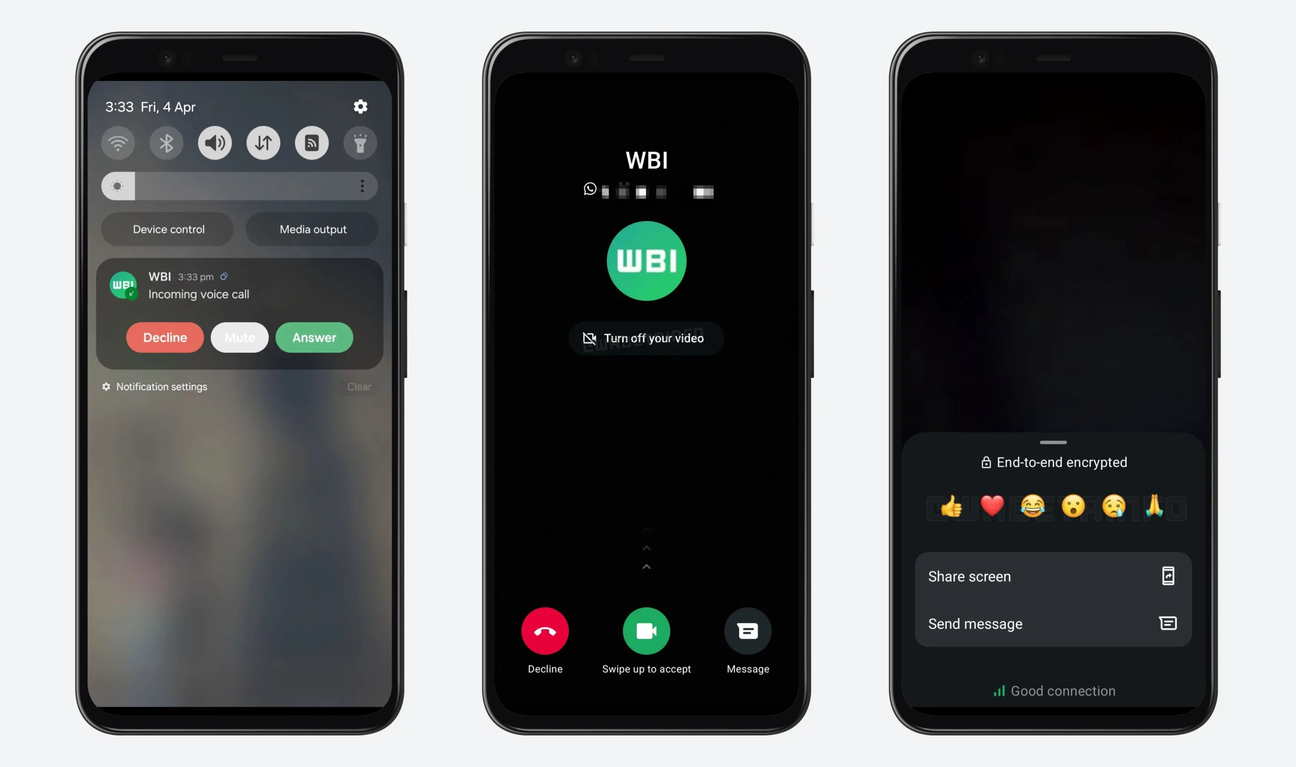 WhatsApp révolutionne les appels : Sourdine facile, vidéo désactivable et réactions emoji !