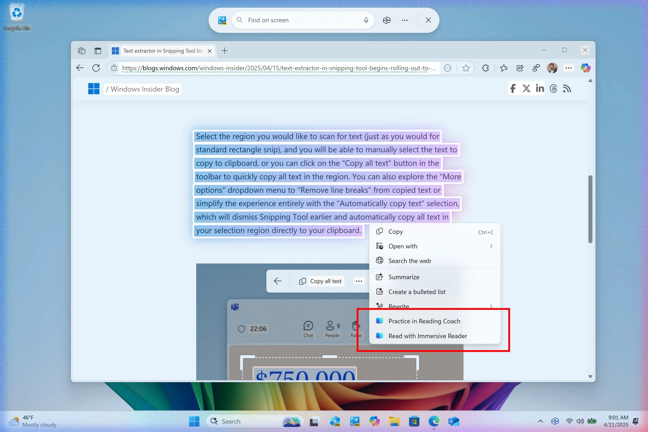 Windows 11 bêta : l'IA Copilot s'invite dans le clic droit (mais pas pour tous)