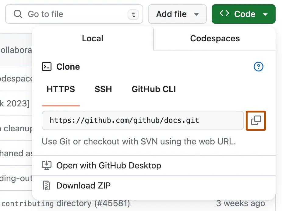 https url clone cli