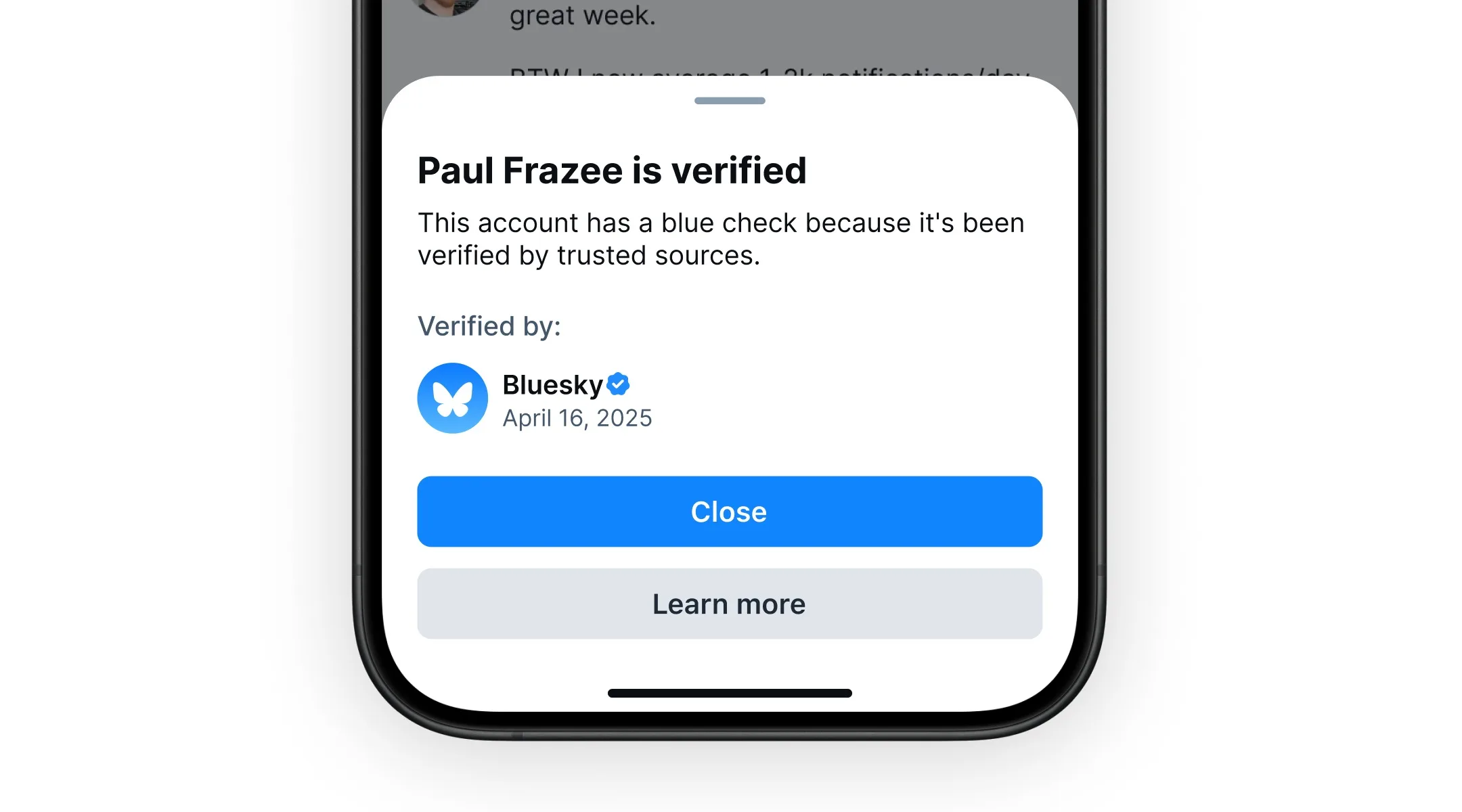 Bluesky lance sa vérification : le badge bleu est de retour !