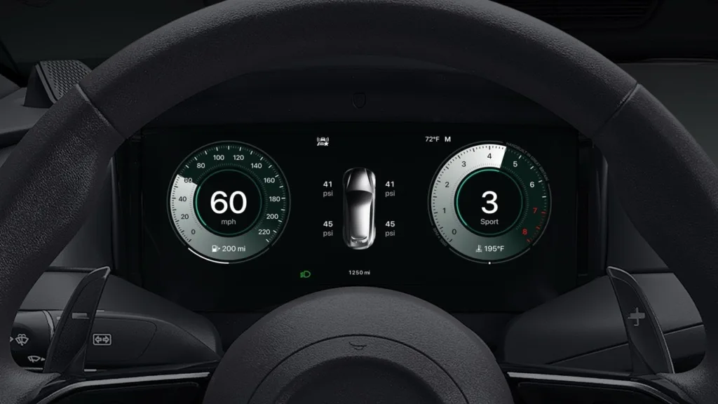 Apple CarPlay Ultra cluster TPMS