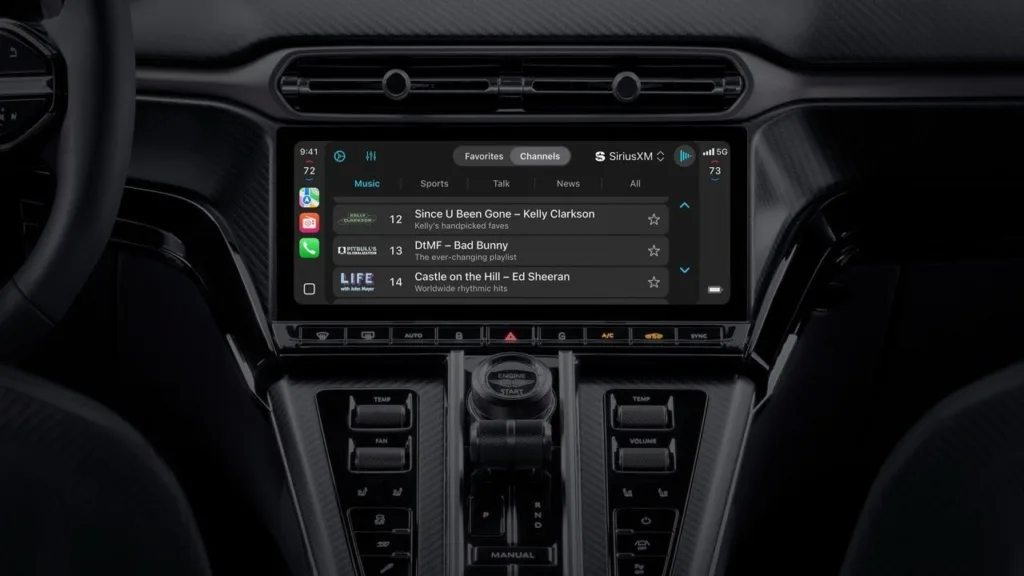Apple CarPlay Ultra cluster radi