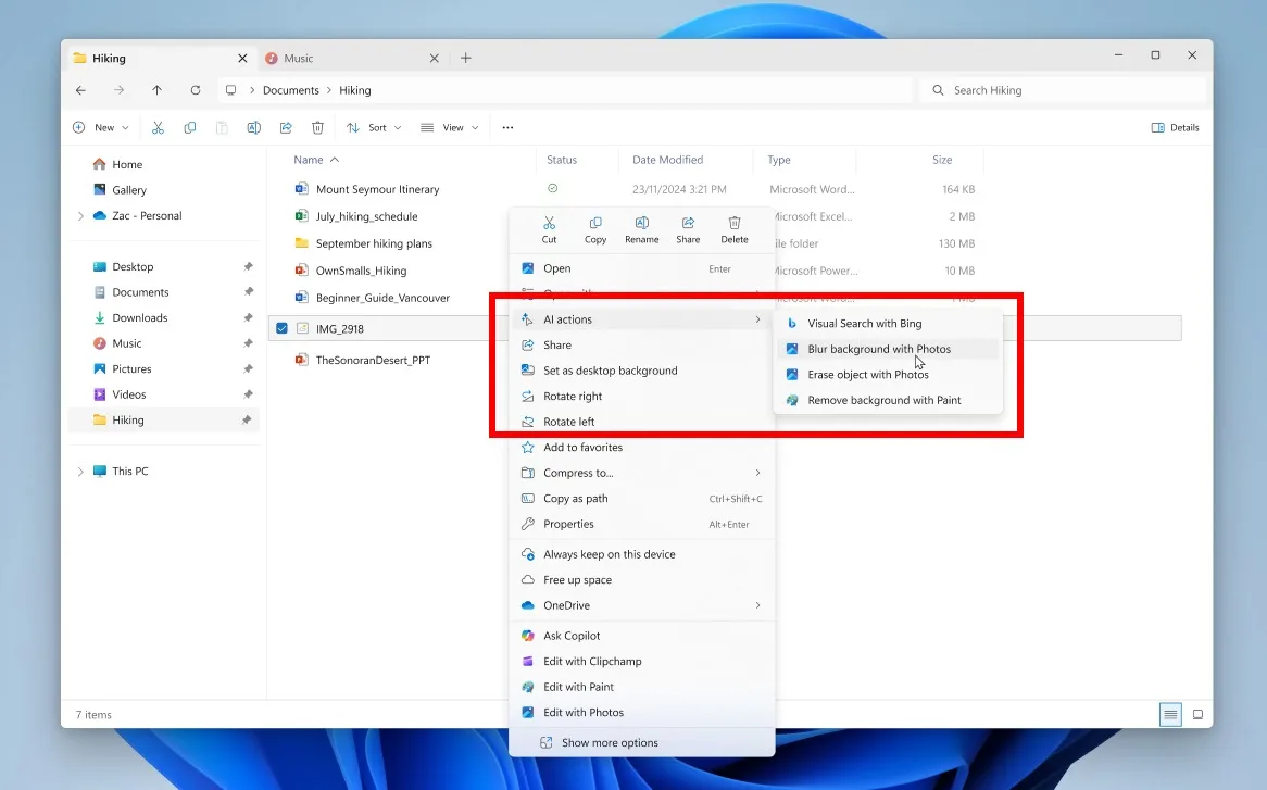 Windows 11 : L'IA débarque dans le clic droit de l'Explorateur de fichiers ! Révolution ou surcharge ?