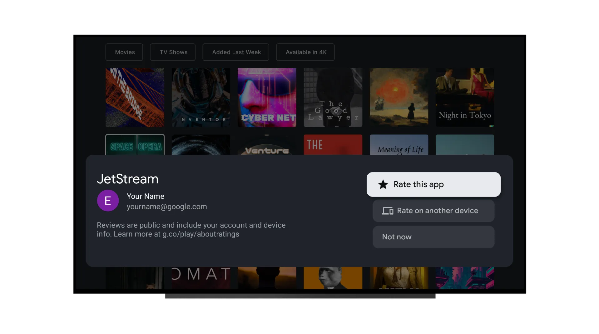 Google TV envahi par les avis : Préparez-vous aux pop-ups de notation