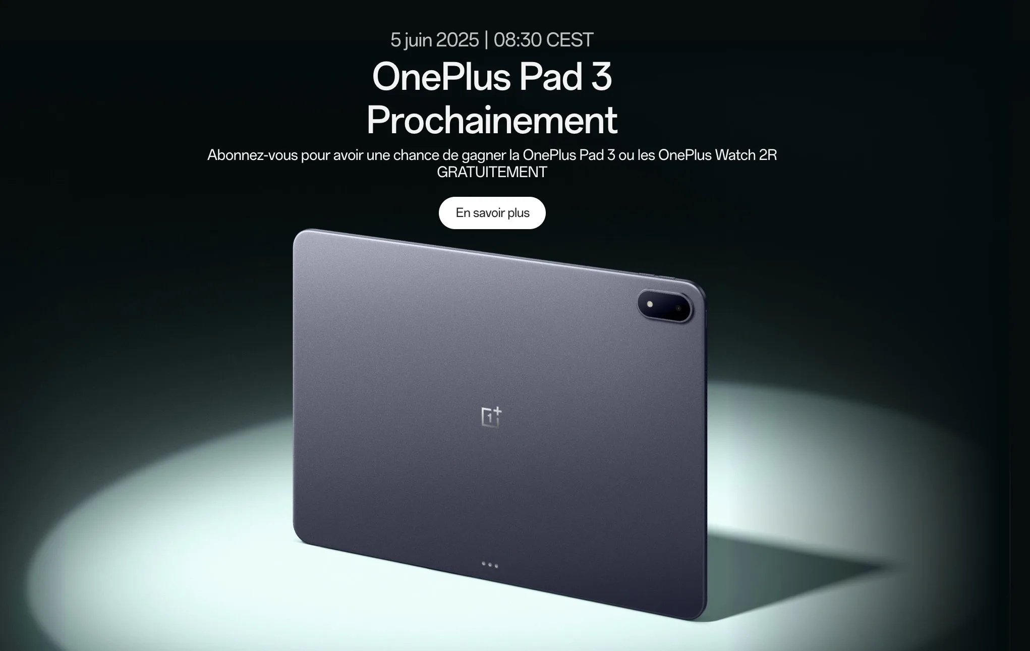 OnePlus Pad 3 : La réelle concurrente de l'iPad arrive le 5 juin