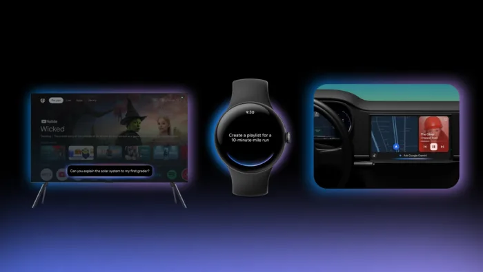 Gemini va conquérir tous vos écrans Android ! Montre, auto, TV, XR…