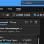 windows 11 outlook switch button