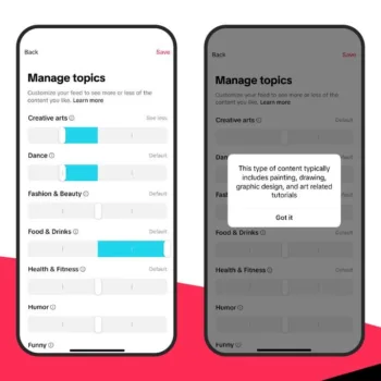TikTok déploie « Gérer les sujets » et un filtre intelligent par mots-clés à l’échelle mondiale