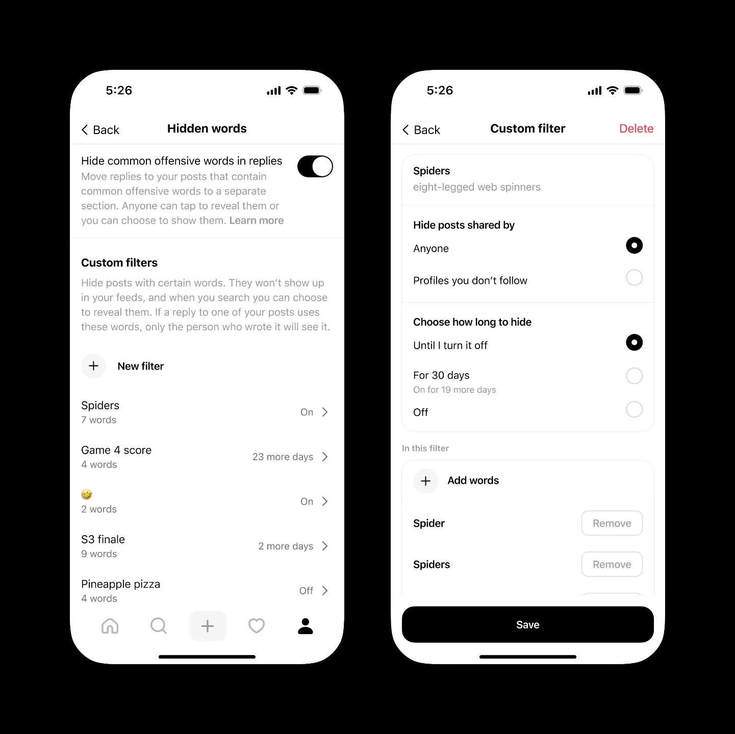 Threads renforce ses filtres de contenu avec un système indépendant d’Instagram