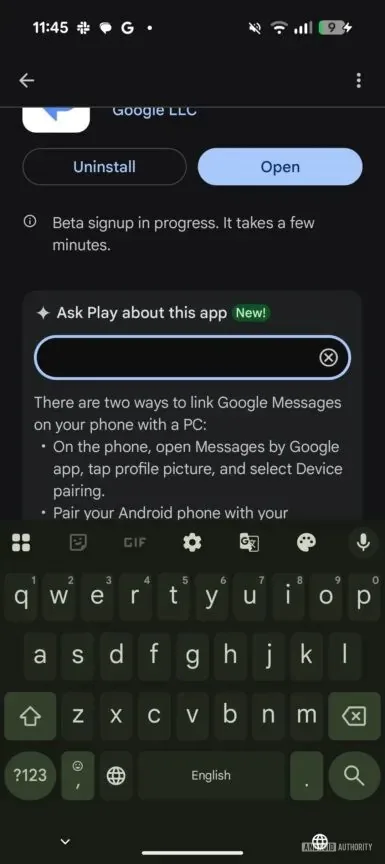 Play Store révolutionné : Demandez tout à l'IA Gemini sur vos futures apps ! 51 Ask Play 2 385w 864h.jpeg