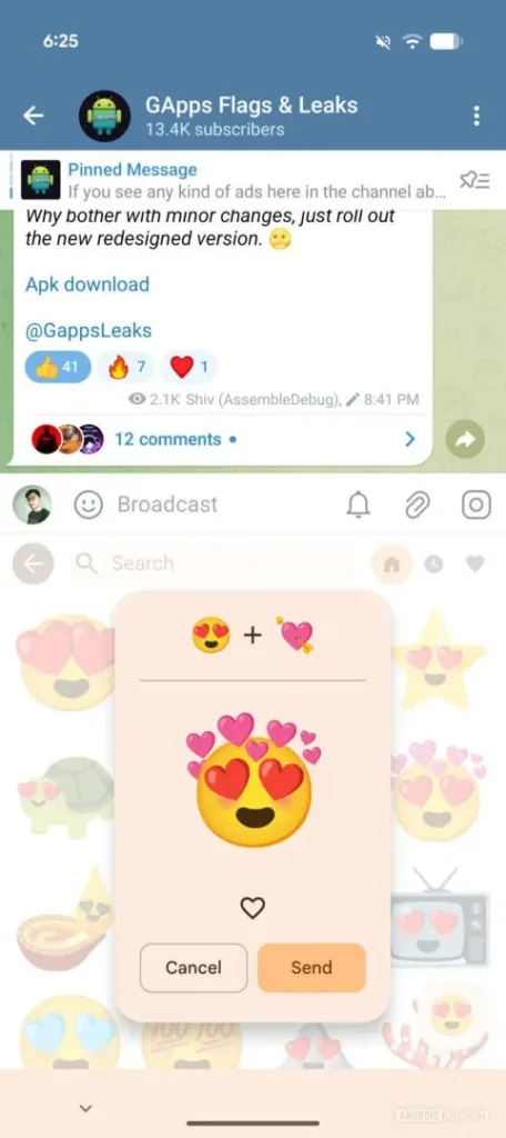 Gboard Emoji Kitchen favorites A 1