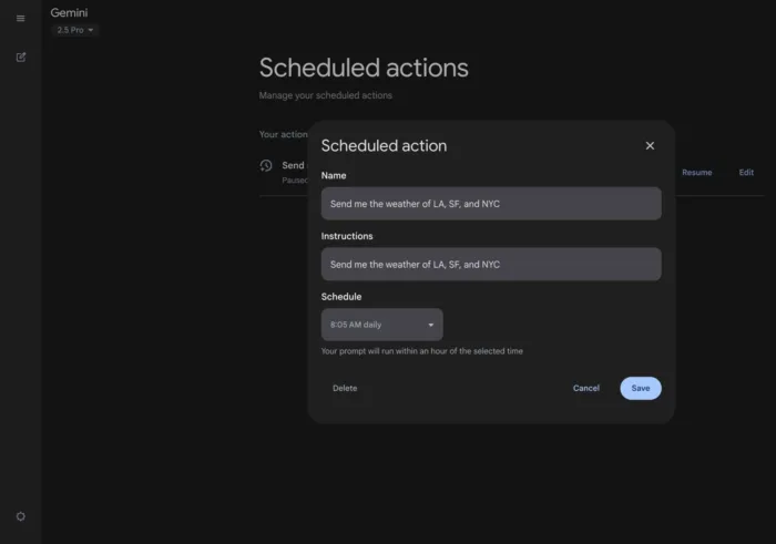 Gemini : Google lance les actions programmées pour automatiser vos tâches