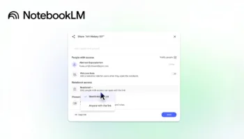 Google NotebookLM : partage public activé, voici comment ça marche