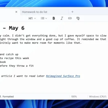 Windows 11 transforme Bloc-notes avec markdown, IA et formatage riche