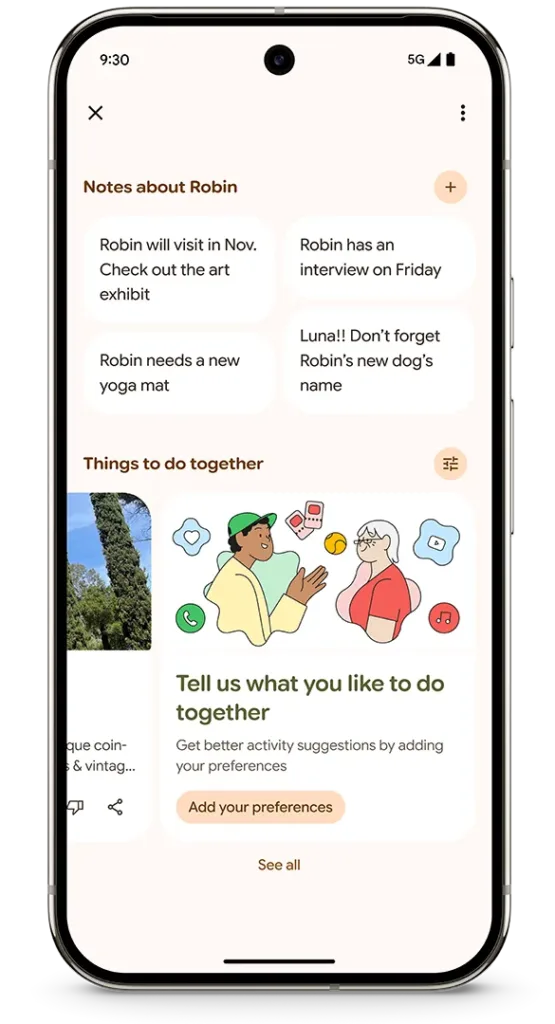Pixel Drop juin 2025 : Android 16, Pixel VIPs, IA photo, Gboard et plus encore 54 Pixel 9 Pro Pixel VIPs 5 1.max 585x1080.format webp