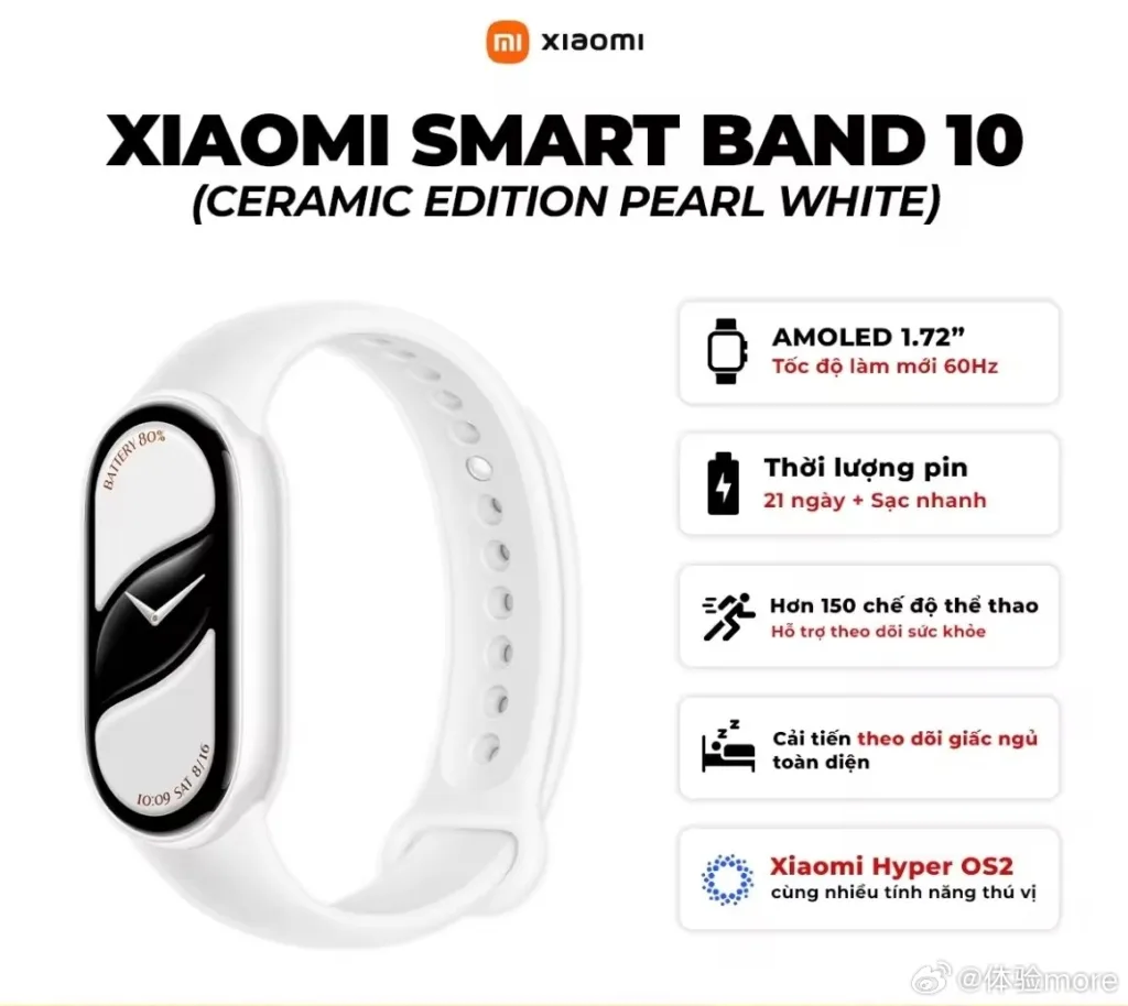 Xiaomi Smart Band 10 : plus grand, plus lumineux, toujours aussi endurant 51 b94cf269gy1i2kyjsdwd3j20w80srq6b