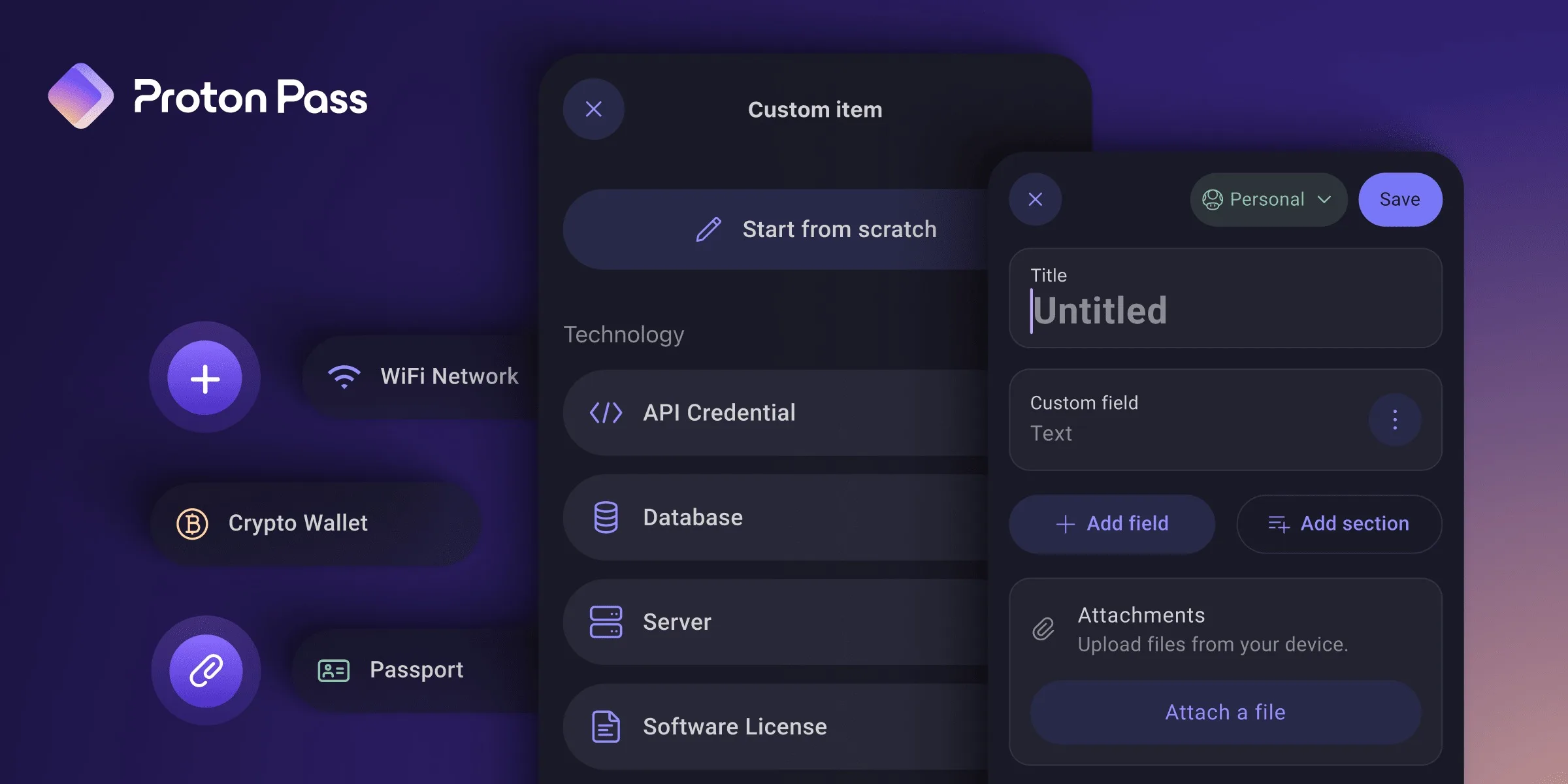 Proton Pass devient un coffre-fort numérique pour toutes vos données sensibles