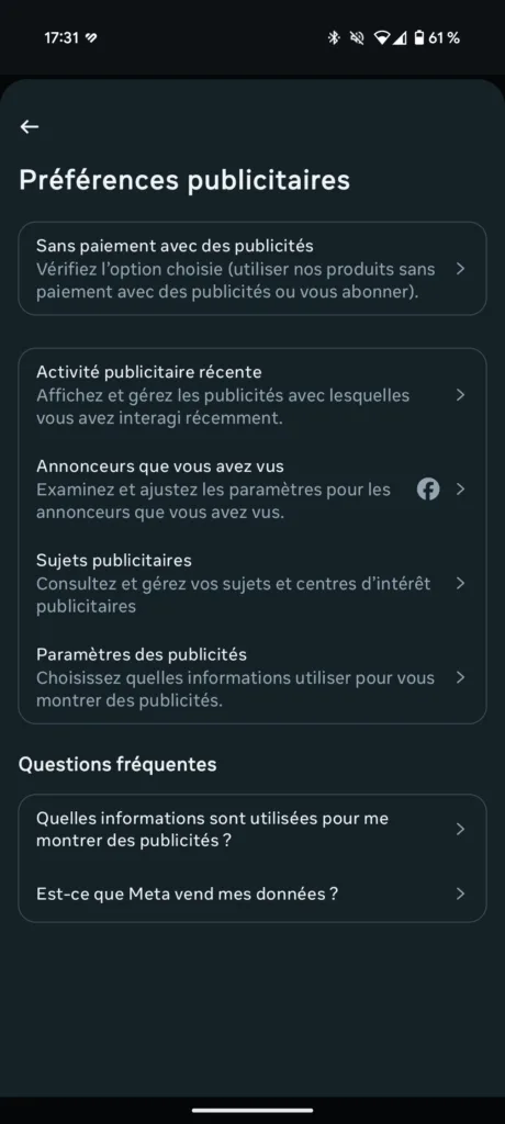 Meta impose un choix aux utilisateurs en Europe : payer ou être suivi 41 Screenshot 20250723 173154