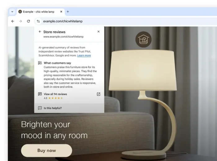 Chrome utilise l’IA pour détecter les sites e-commerce douteux avant vos achats