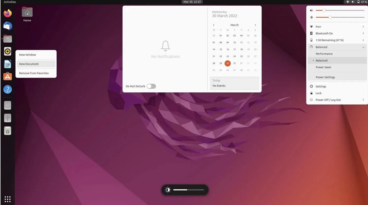 Toutes les distributions Linux se valent-elles vraiment ? Pas du tout, voici pourquoi 48 bureau gnome 42 ubuntu 22.04.jpg