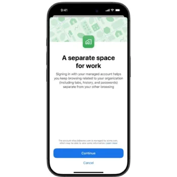 Chrome sur iOS permet (enfin) de basculer facilement entre comptes personnel et professionnel