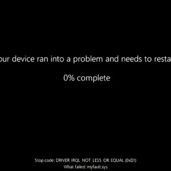 Windows 11 : la fameuse « Blue Screen of Death » devient noire