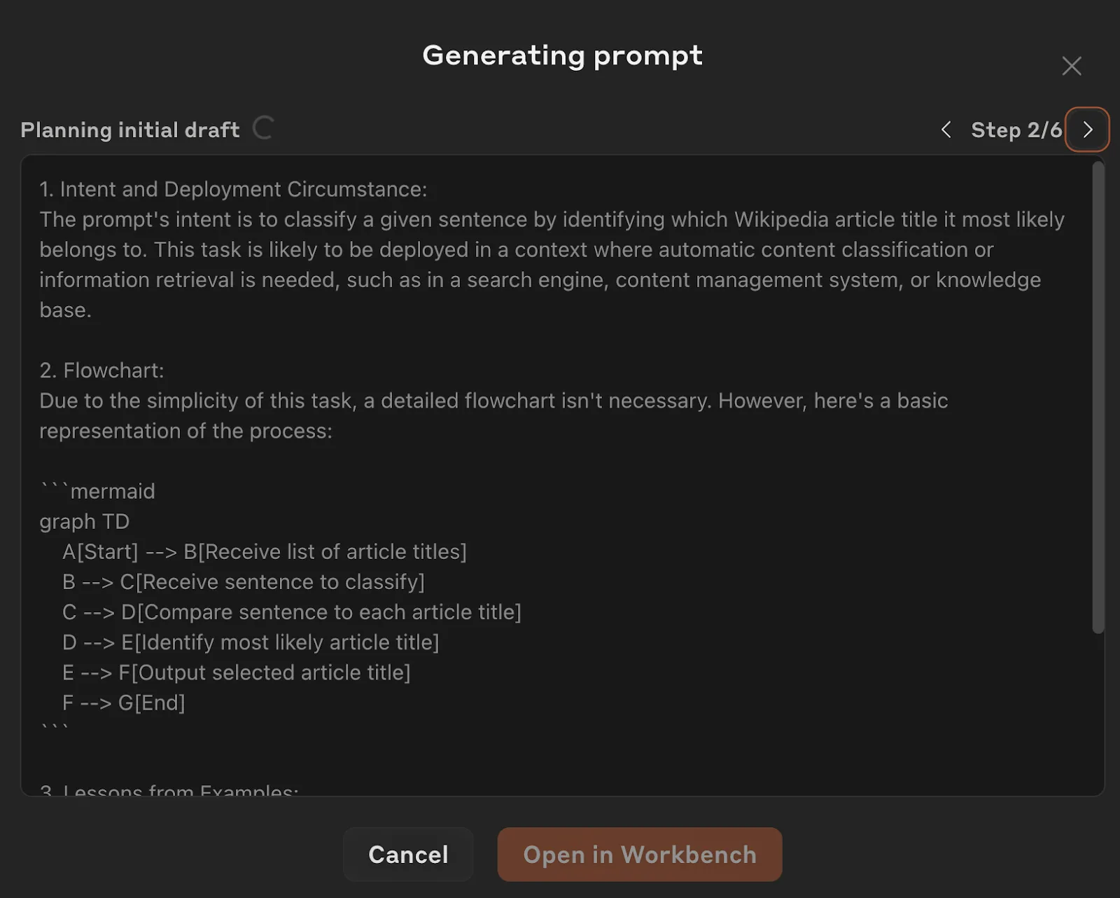 Prompt Improver Modal