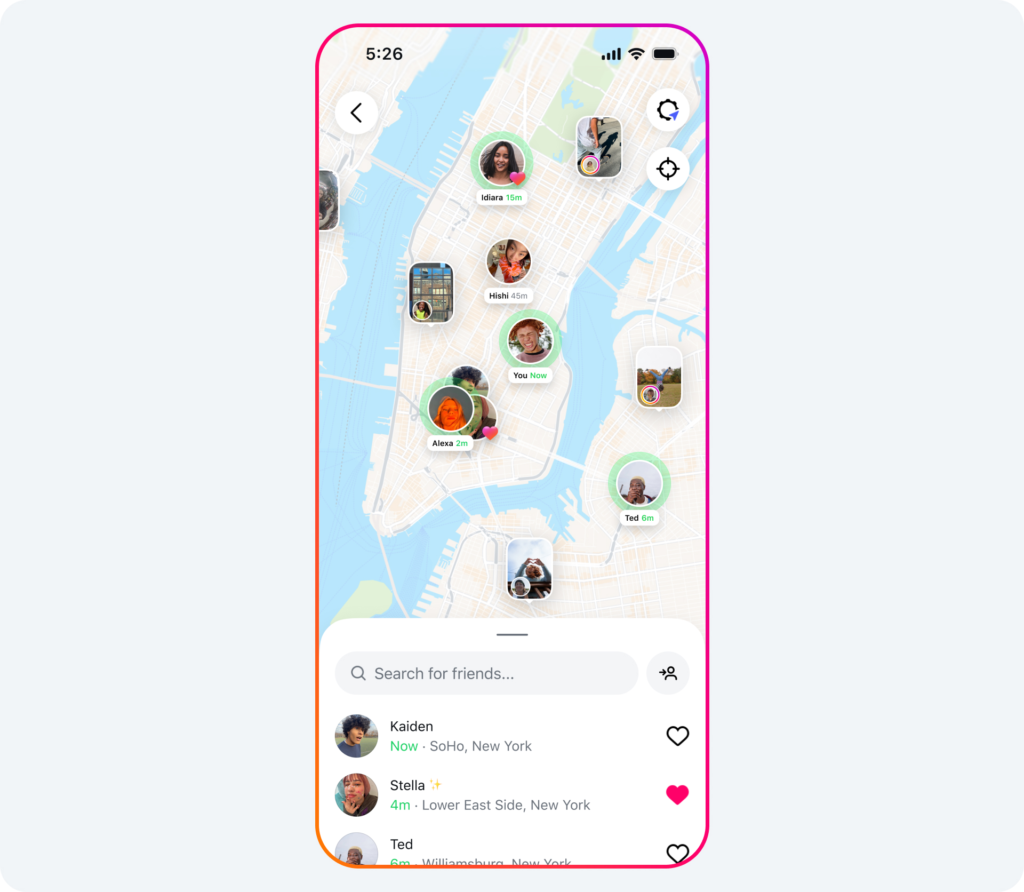 Instagram revoit sa copie : reposts, carte interactive et plus de contrôle sur vos interactions 53 02 Maps Carousel 02