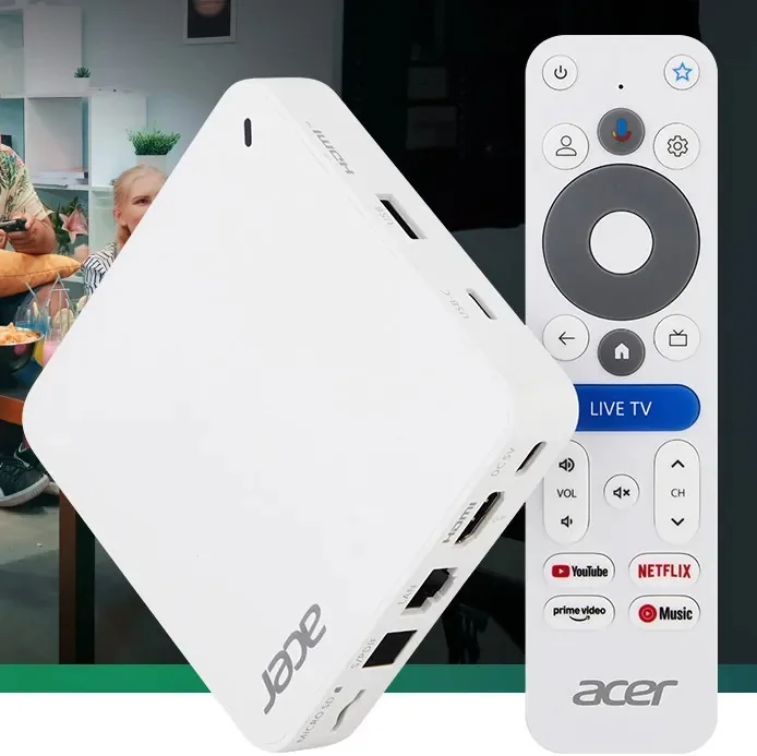 Acer 4K Google TV Box with ports